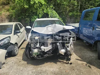 Photo 1 of 15: 2020 Hyundai Santa Fe, VIN KMHS381HGMU328111 — Korean insurance auction