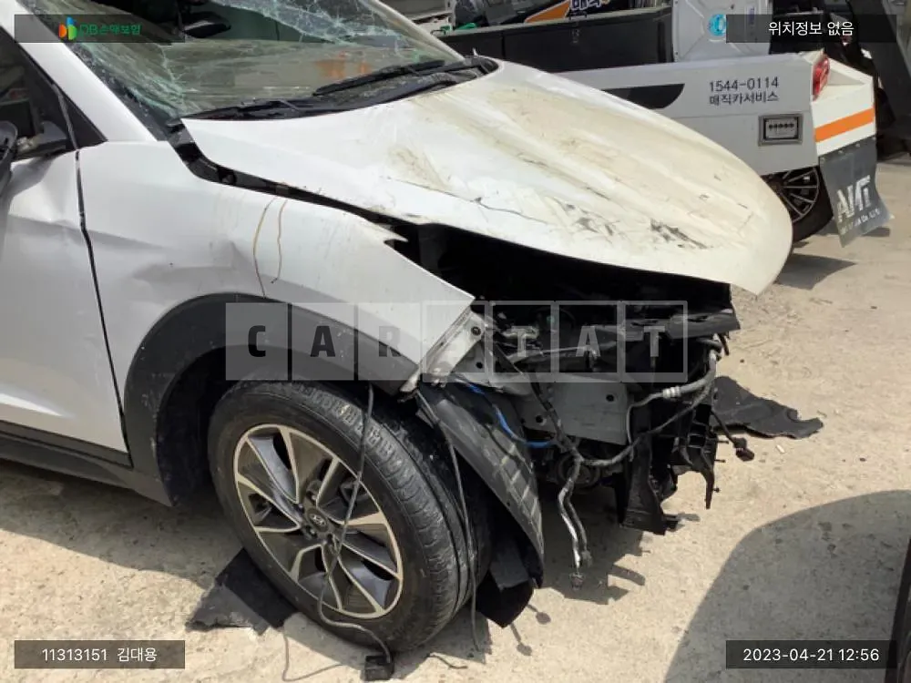 Photo 2 of 10: 2017 Hyundai Tucson, VIN KMHJ581ABJU507791 — Korean insurance auction