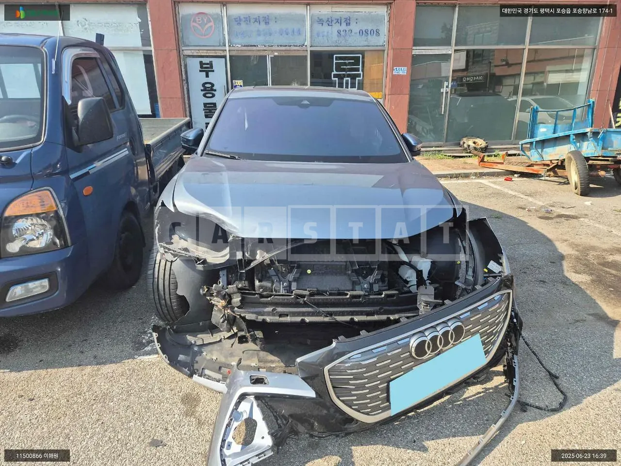 Photo 2 of 20: 2023 Audi Q4 Sportback 40 e-tron, VIN WAUZZZFZ9PP047419 — Korean insurance auction