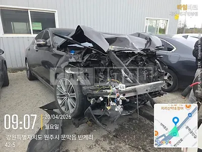 Photo 1 of 9: 2018 Hyundai Genesis G80, VIN KMHGL41DBKU308574 — Korean insurance auction