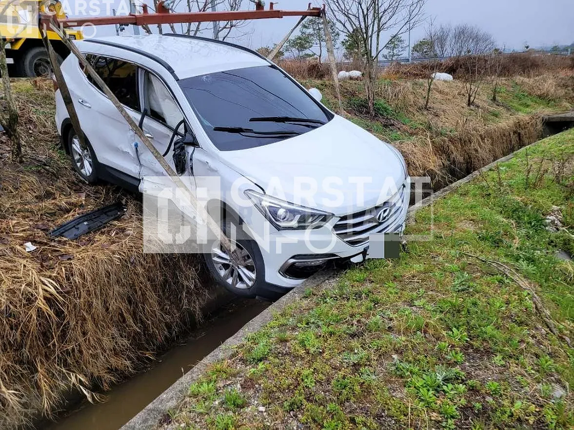 Photo 2 of 38: 2018 Hyundai Santa Fe 2.0, VIN KMHSW81UBJU855242 — Korean insurance auction