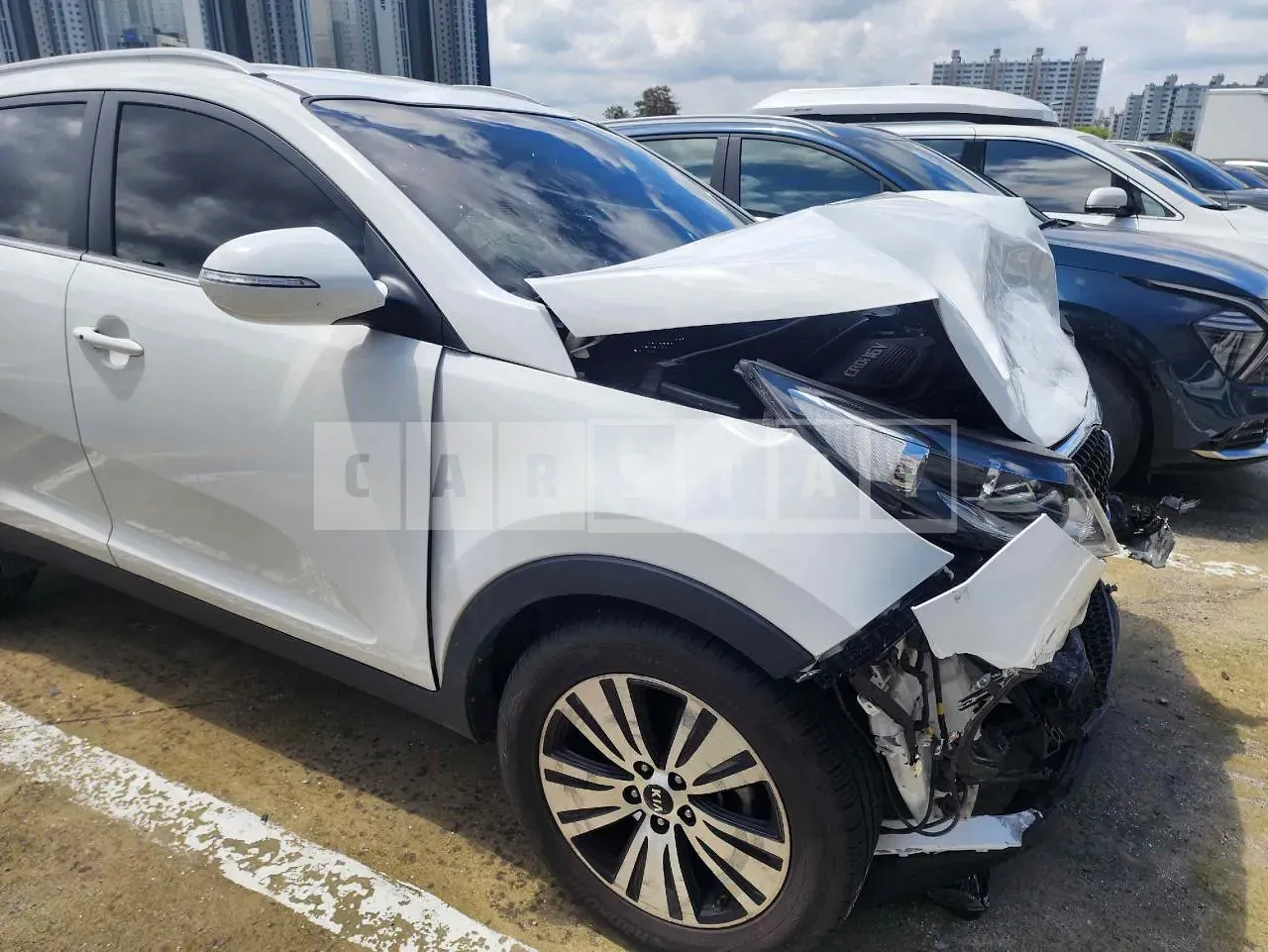 Photo 2 of 10: 2015 Kia Sportage, VIN KNAPB813BGK843228 — Korean insurance auction
