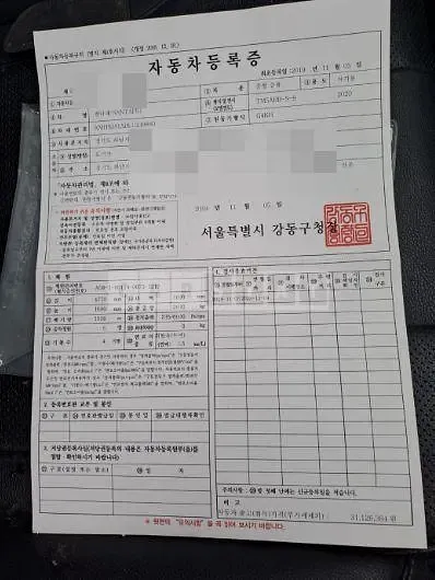 Photo 2 of 20: 2019 Hyundai Santa Fe TM 2.0T, VIN KMHS381ABLU249880 — Korean insurance auction