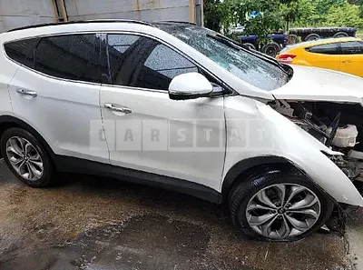 Photo 1 of 14: 2015 Hyundai Santa Fe, VIN KMHSW81UBFU339543 — Korean insurance auction