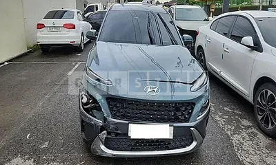 Photo 1 of 50: 2021 Hyundai Kona, VIN KMHK3813GMU680249 — Korean insurance auction