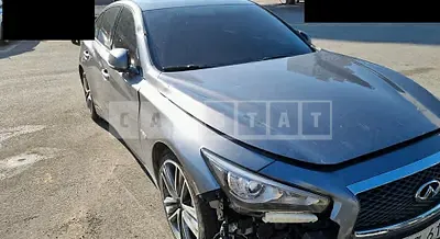 Photo 1 of 26: 2016 Infiniti Q50S Hybrid, VIN JNKAV71E4GM580668 — Korean insurance auction