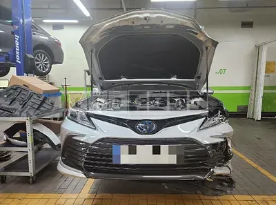 Photo 1 of 15: 2022 Toyota Camry Hybrid LE, VIN JTNBA1HK0N3022129 — Korean insurance auction