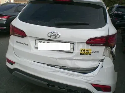 Photo 1 of 14: 2018 Hyundai Santa Fe, VIN KMHSW81UBJU864264 — Korean insurance auction
