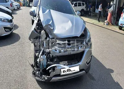 Photo 1 of 10: 2015 Hyundai Tucson, VIN KMHJU81VBFU026780 — Korean insurance auction