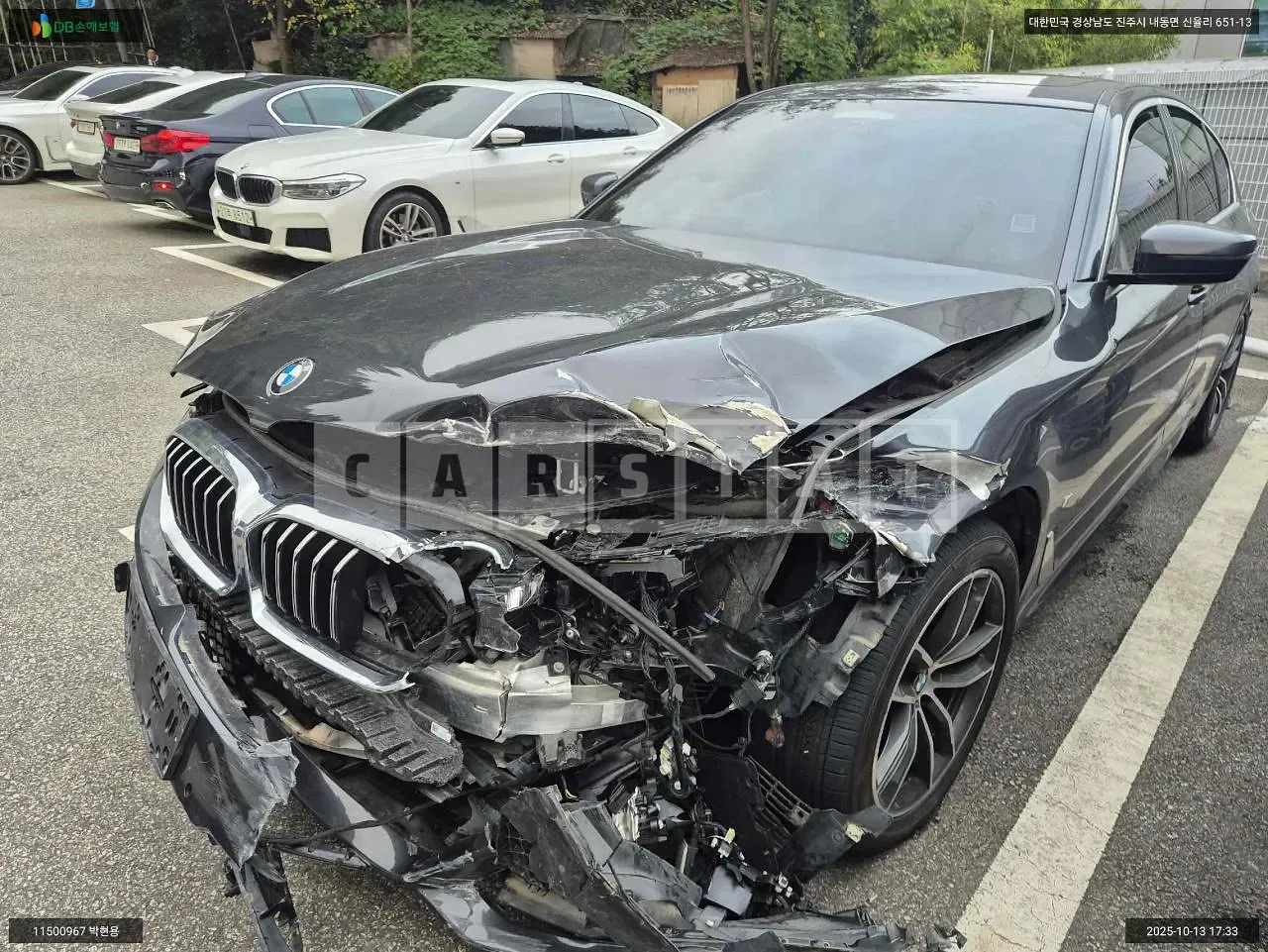 Photo 2 of 12: 2021 BMW 523d xDrive, VIN WBA31ES09MWX08526 — Korean insurance auction