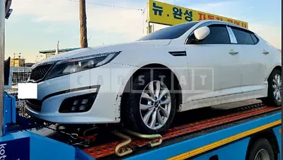 Photo 1 of 12: 2015 Kia K5, VIN KNAGN418BFA562512 — Korean insurance auction
