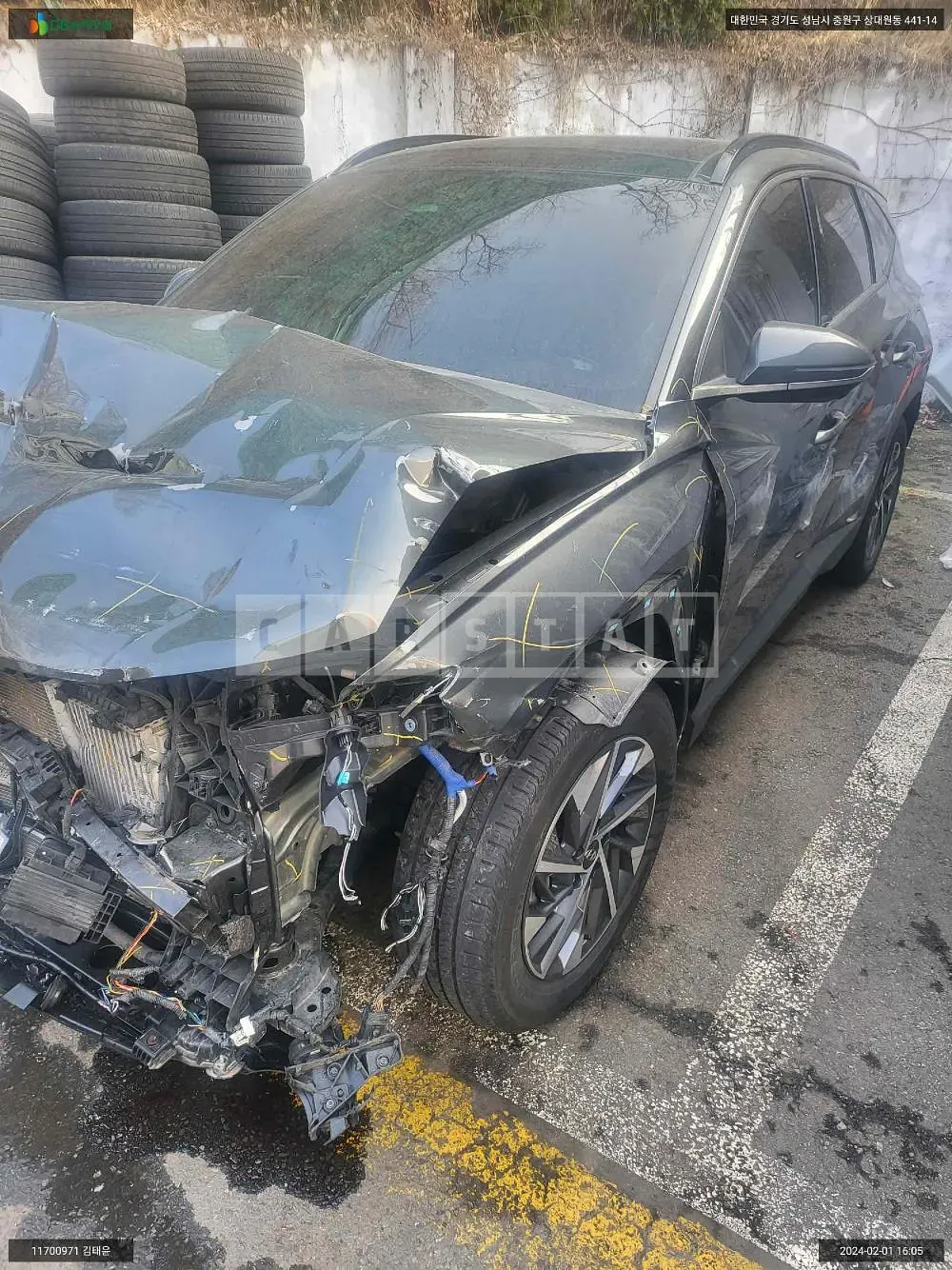 Photo 2 of 11: 2021 Hyundai Tucson Hybrid, VIN KMHJE811BNU049051 — Korean insurance auction