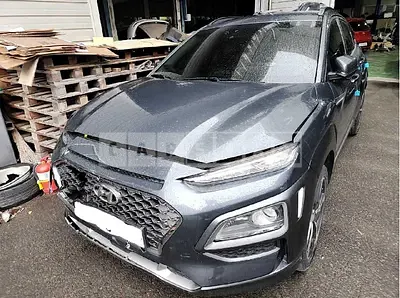 Photo 1 of 18: 2018 Hyundai Kona, VIN KMHK4815GJU245037 — Korean insurance auction