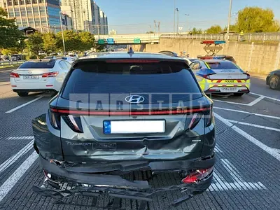 Photo 1 of 6: 2023 Hyundai Tucson Hybrid, VIN KMHJE811DPU141901 — Korean insurance auction