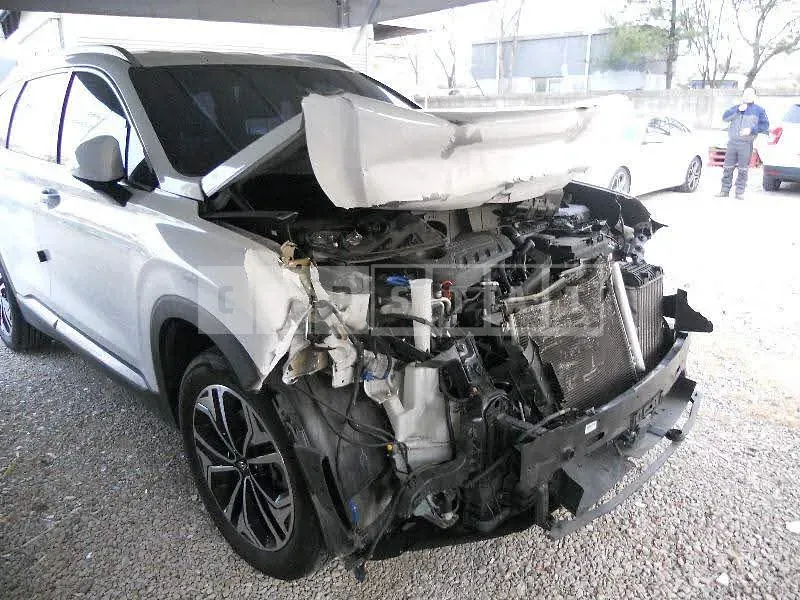 Photo 2 of 27: 2019 Hyundai Santa Fe, VIN KMHS381ABKU169391 — Korean insurance auction