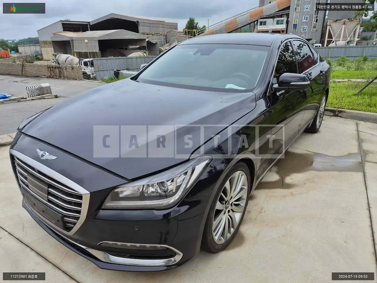 Photo 2 of 12: 2019 Hyundai Genesis G80, VIN KMHGM41DDKU333587 — Korean insurance auction