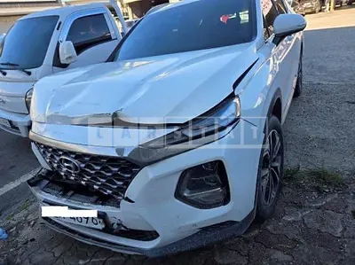Photo 1 of 16: 2019 Hyundai Santa Fe, VIN KMHS381BBKU088169 — Korean insurance auction