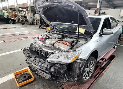 Photo 1 of 6: 2015 Toyota Camry Hybrid, VIN 4T1BD1FK2FU160681 — Korean insurance auction