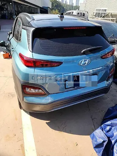 Photo 1 of 15: 2019 Hyundai Kona Electric, VIN KMHK381GFKU052985 — Korean insurance auction