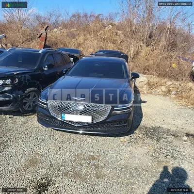 Photo 1 of 14: 2021 Genesis G80, VIN KMTGB41CBMU067428 — Korean insurance auction