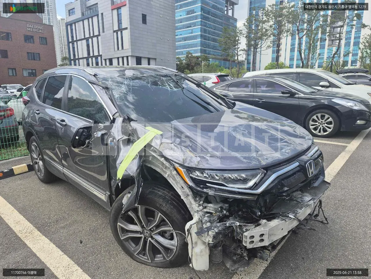 Photo 2 of 12: 2021 Honda CR-V Hybrid 4WD, VIN 7FART6H90ME300764 — Korean insurance auction
