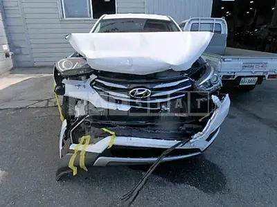 Photo 1 of 23: 2016 Hyundai Santa Fe, VIN KMHSU81UBGU524382 — Korean insurance auction