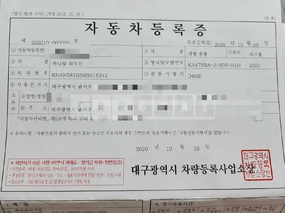 Photo 2 of 32: 2020 Kia Carnivals — Korean insurance auction