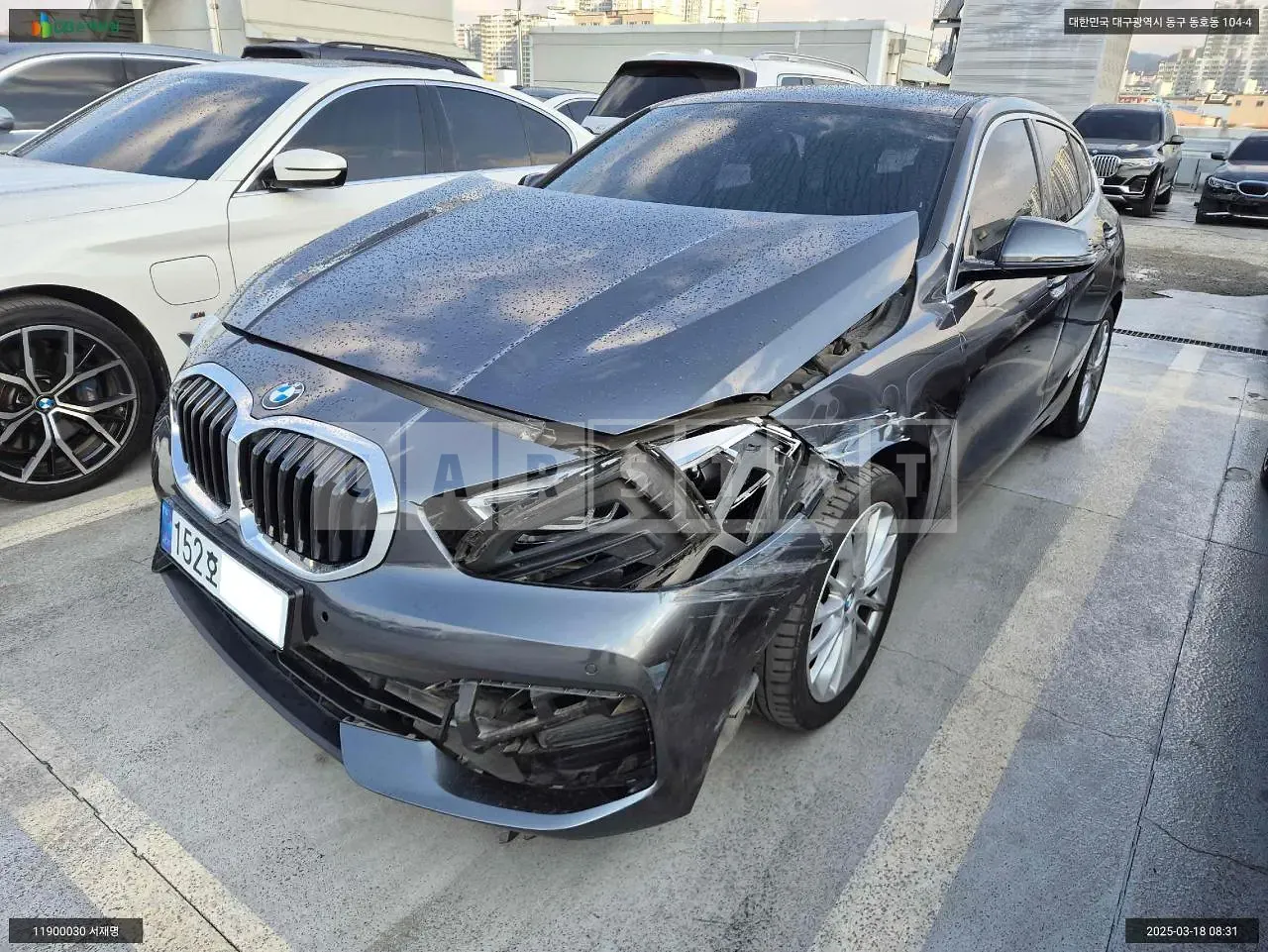 Photo 2 of 17: 2020 BMW 118d, VIN WBA7M9100L7G24012 — Korean insurance auction