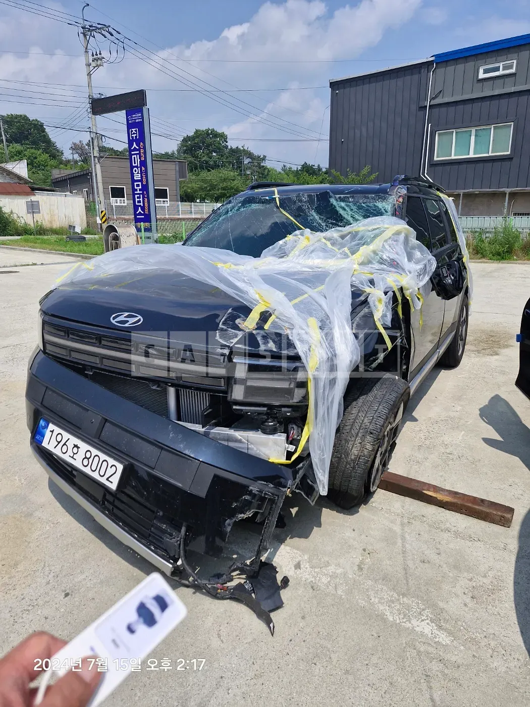 Photo 2 of 14: 2024 Hyundai Santa Fe — Korean insurance auction