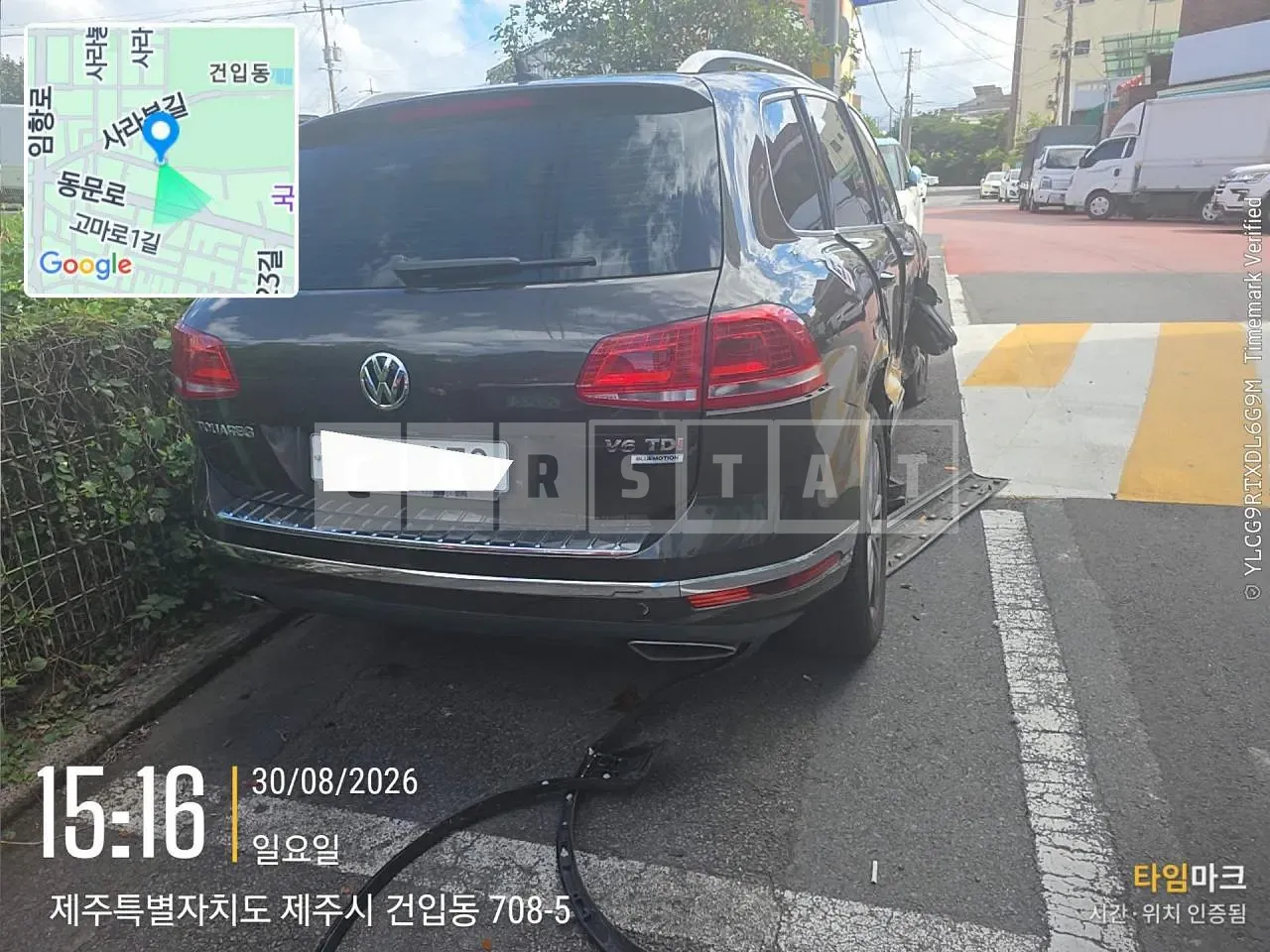 Photo 2 of 11: 2015 Volkswagen Touareg 3.0 TDI Blue Motion, VIN WVGZZZ7PZFD004301 — Korean insurance auction