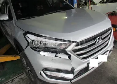 Photo 1 of 33: 2017 Hyundai Tucson, VIN KMHJ381ABHU283449 — Korean insurance auction