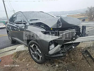 Photo 1 of 25: 2023 Hyundai Tucson, VIN KMHJE81BGPU276301 — Korean insurance auction