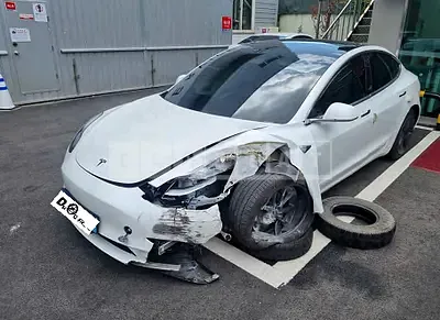 Photo 1 of 36: 2020 Tesla Model 3 Long Range, VIN 5YJ3E1EB0LF724470 — Korean insurance auction
