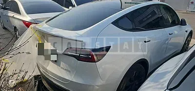Photo 1 of 9: 2022 Tesla Model Y Long Range, VIN 7SAYGDEE9NF503063 — Korean insurance auction
