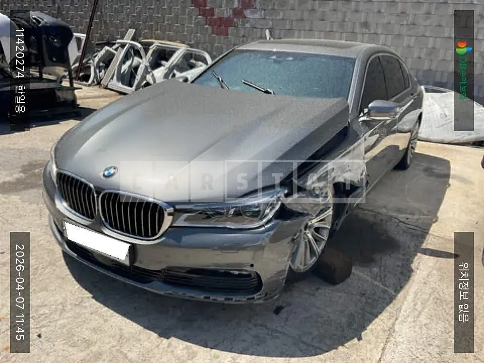 Photo 2 of 19: 2016 BMW 730Ld xDrive, VIN WBA7G6104GG680060 — Korean insurance auction