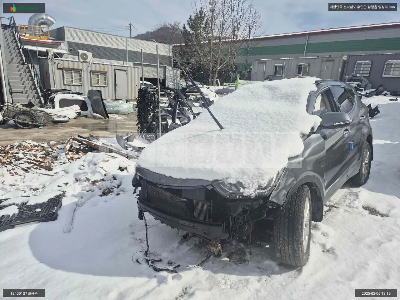 Photo 2 of 7: 2015 Hyundai Santa Fe, VIN KMHSW81UBGU524882 — Korean insurance auction