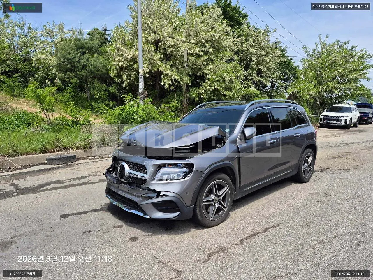 Photo 2 of 13: 2020 Mercedes-Benz GLB 250, VIN W1N4M4HB5LW069957 — Korean insurance auction