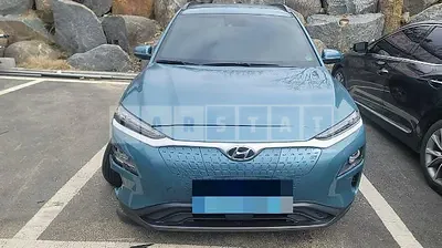 Photo 1 of 14: 2018 Hyundai Kona Electric, VIN KMHK381GFKU011591 — Korean insurance auction