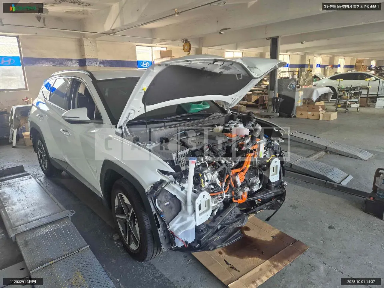 Photo 2 of 13: 2024 Hyundai Tucson Hybrid, VIN KMHJC811BRU283110 — Korean insurance auction