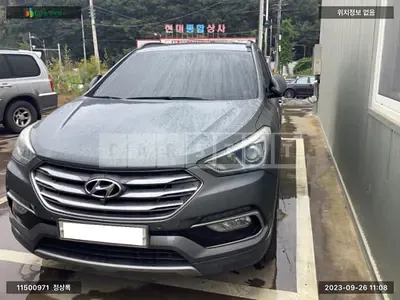Photo 1 of 8: 2016 Hyundai Santa Fe, VIN KMHSW81XDGU628919 — Korean insurance auction