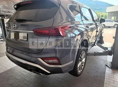 Photo 1 of 12: 2019 Hyundai Santa Fe 2.2 (4WD), VIN KMHS581CDKU131078 — Korean insurance auction