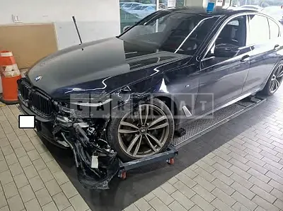 Photo 1 of 9: 2018 BMW 530i xDrive, VIN WBAJD9105JWC81593 — Korean insurance auction