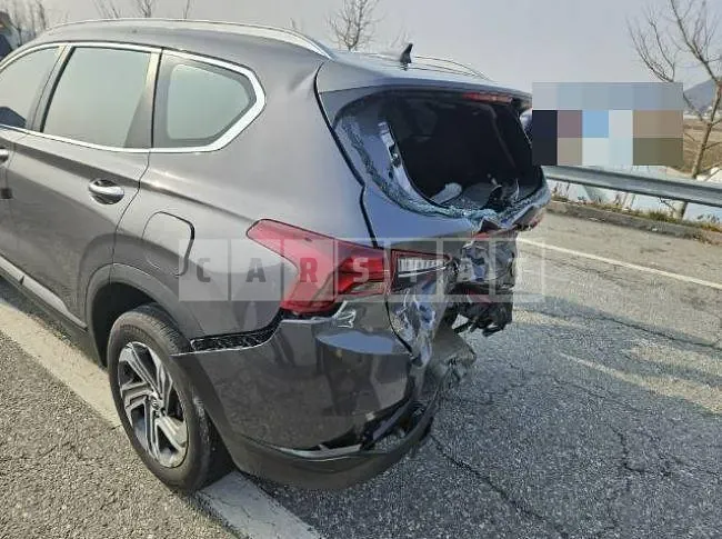 Photo 2 of 3: 2022 Hyundai Santa Fe TM, VIN KMHS381HGNU432850 — Korean insurance auction