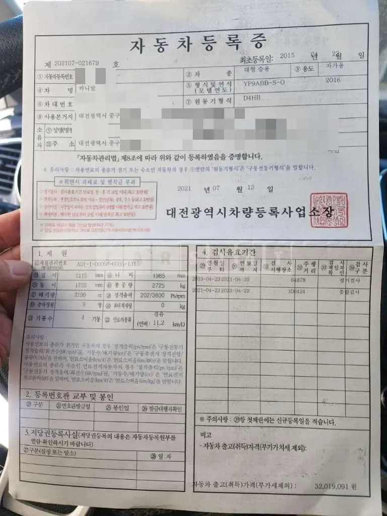 Photo 2 of 10: 2015 Kia Carnivals — Korean insurance auction