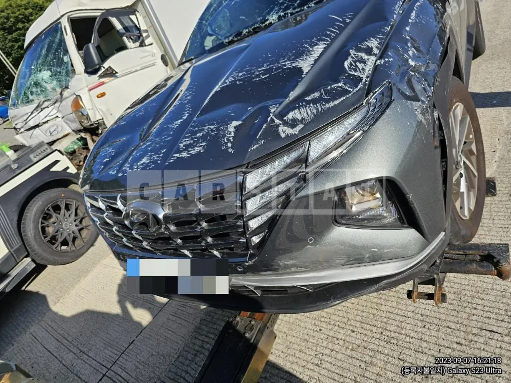 Photo 2 of 19: 2023 Hyundai Tucson Gasoline 1.6 Turbo (4th Generation), VIN KMHJC81BHPU261353 — Korean insurance auction