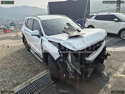 Photo 1 of 11: 2018 Hyundai Santa Fe, VIN KMHS381ABKU103542 — Korean insurance auction