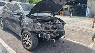Photo 1 of 8: 2018 Kia Sportage, VIN KNAP6815GJK472137 — Korean insurance auction