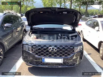 Photo 1 of 9: 2021 Hyundai Santa Fe, VIN KMHS581LGMU378244 — Korean insurance auction
