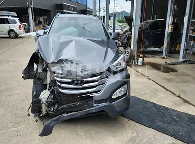 Photo 1 of 22: 2015 Hyundai Santa Fe, VIN KMHSW81UBFU431408 — Korean insurance auction