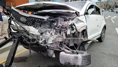Photo 1 of 14: 2015 Kia Sportage, VIN KNAPC813BFK762383 — Korean insurance auction